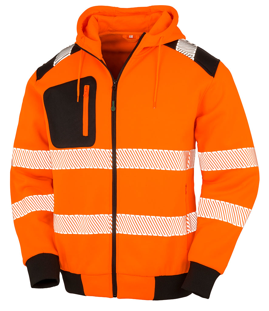 Result Genuine Recycled Safety Zip Hoodie RS503
ORANGE/FRONT