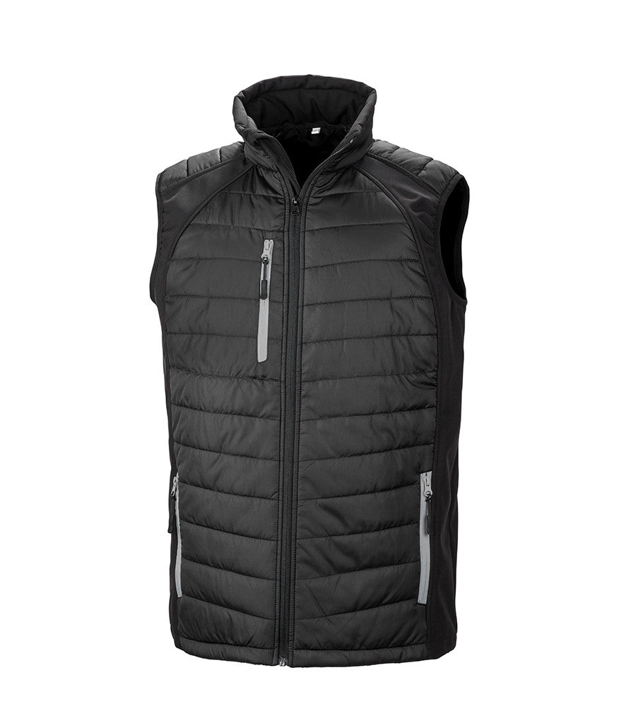 Result Genuine Recycled Compass Padded Gilet RS238
BLACK/GREY