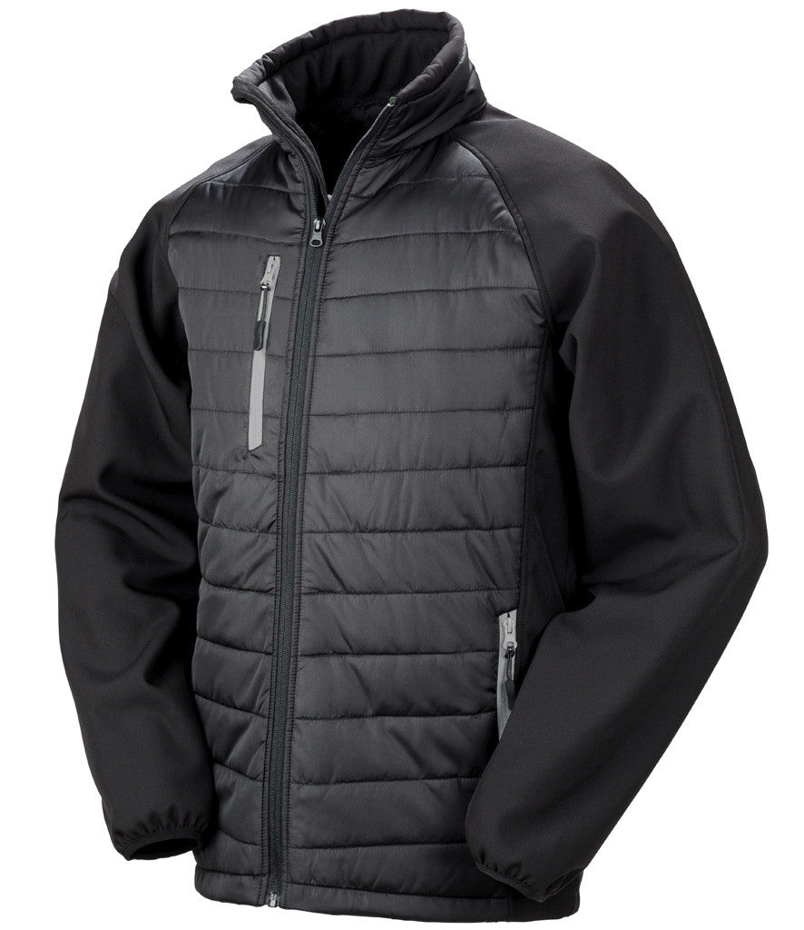 Result Genuine Recycled Compass Padded Jacket RS237
BLACK/GREY