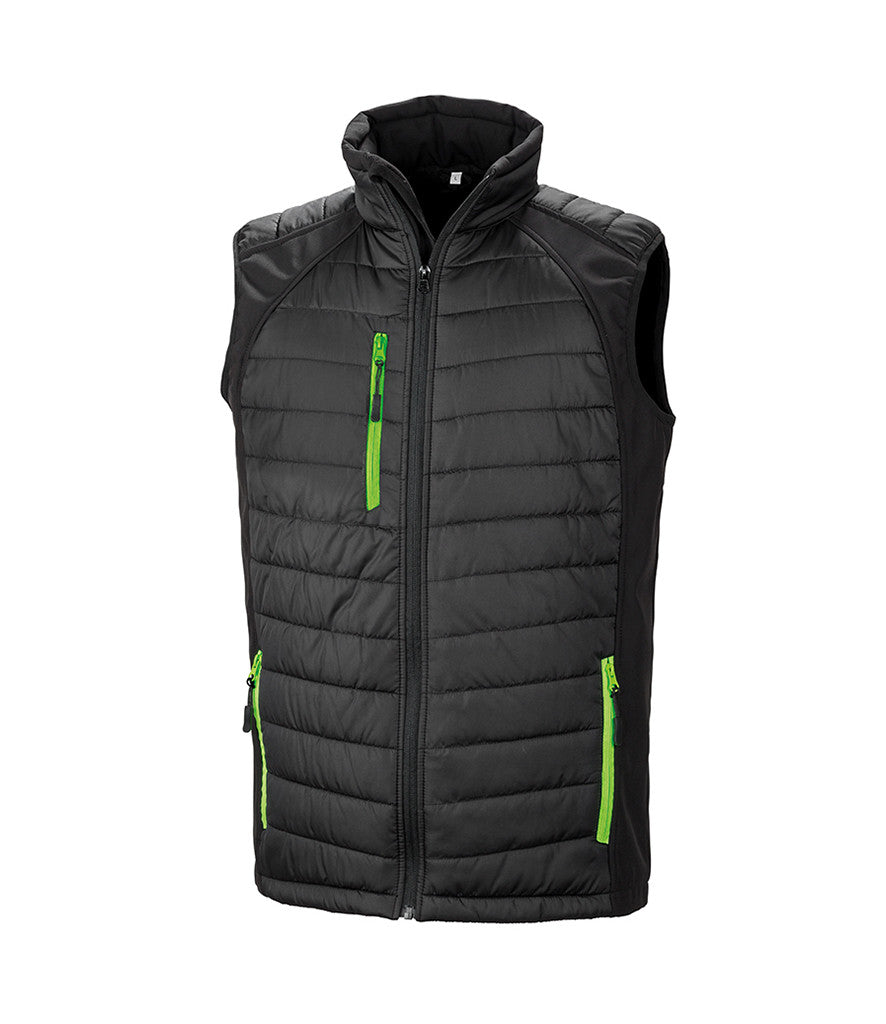 Result Genuine Recycled Compass Padded Gilet RS238
BLACK/GREEN