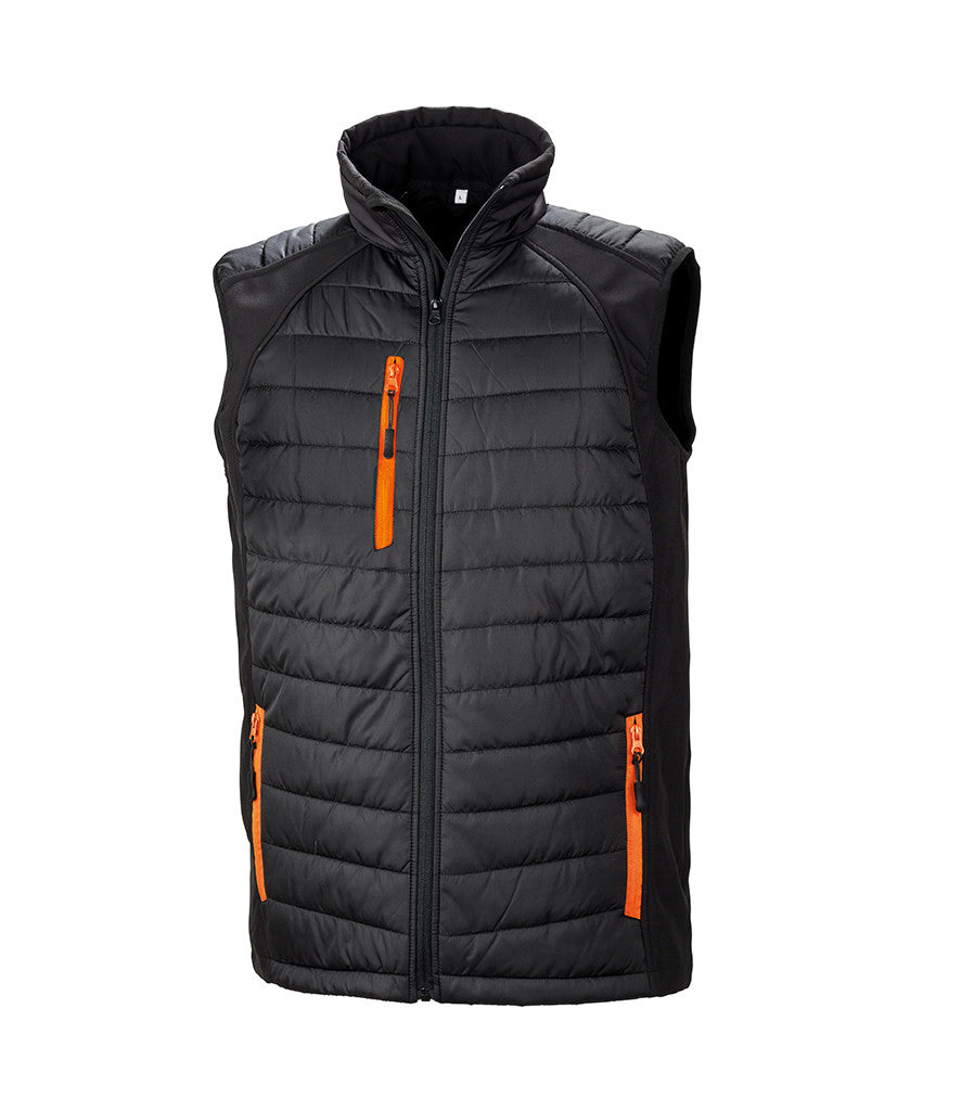 Result Genuine Recycled Compass Padded Gilet RS238
BLACK/ORANGE