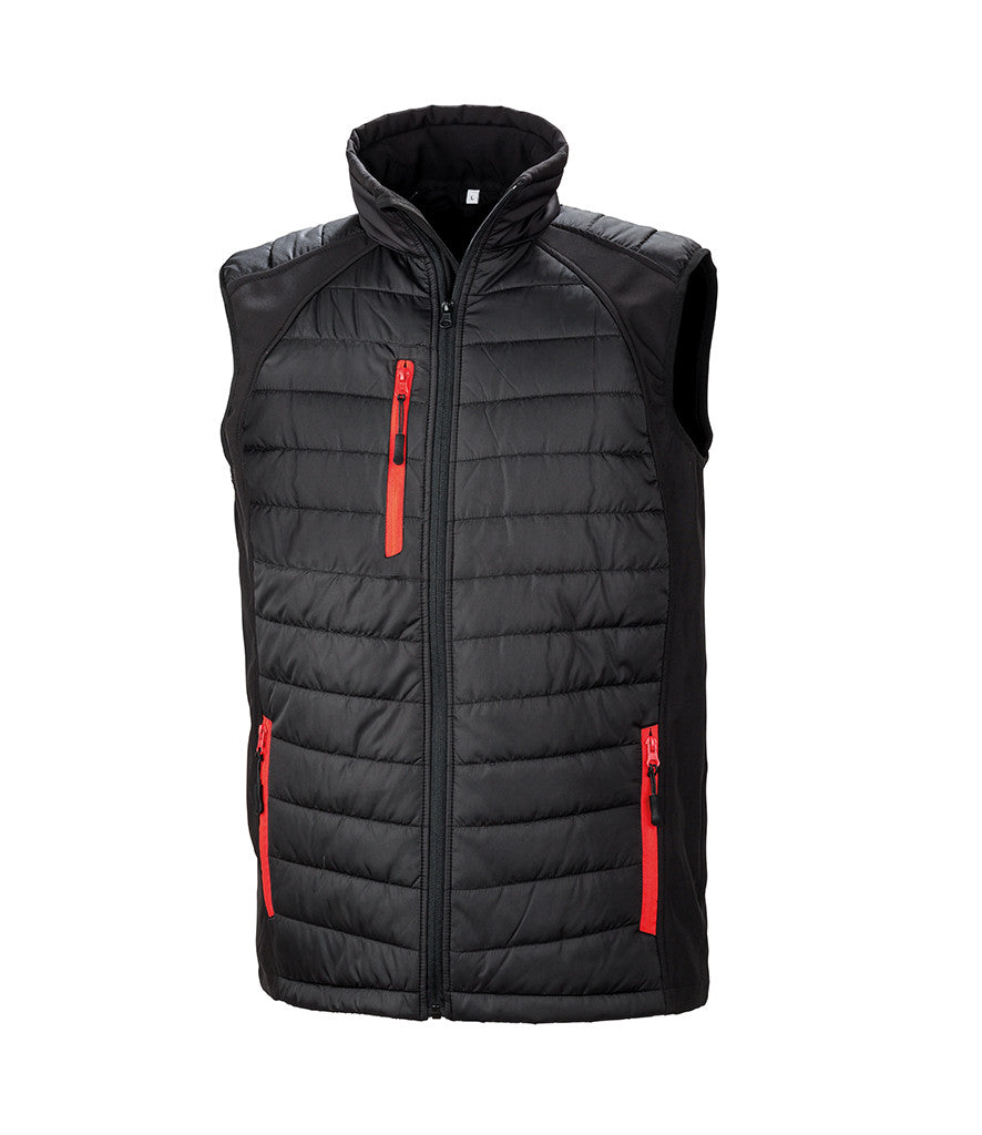 Result Genuine Recycled Compass Padded Gilet RS238
BLACK/RED