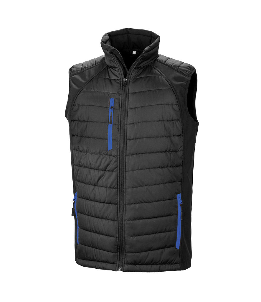 Result Genuine Recycled Compass Padded Gilet RS238
BLACK/BLUE