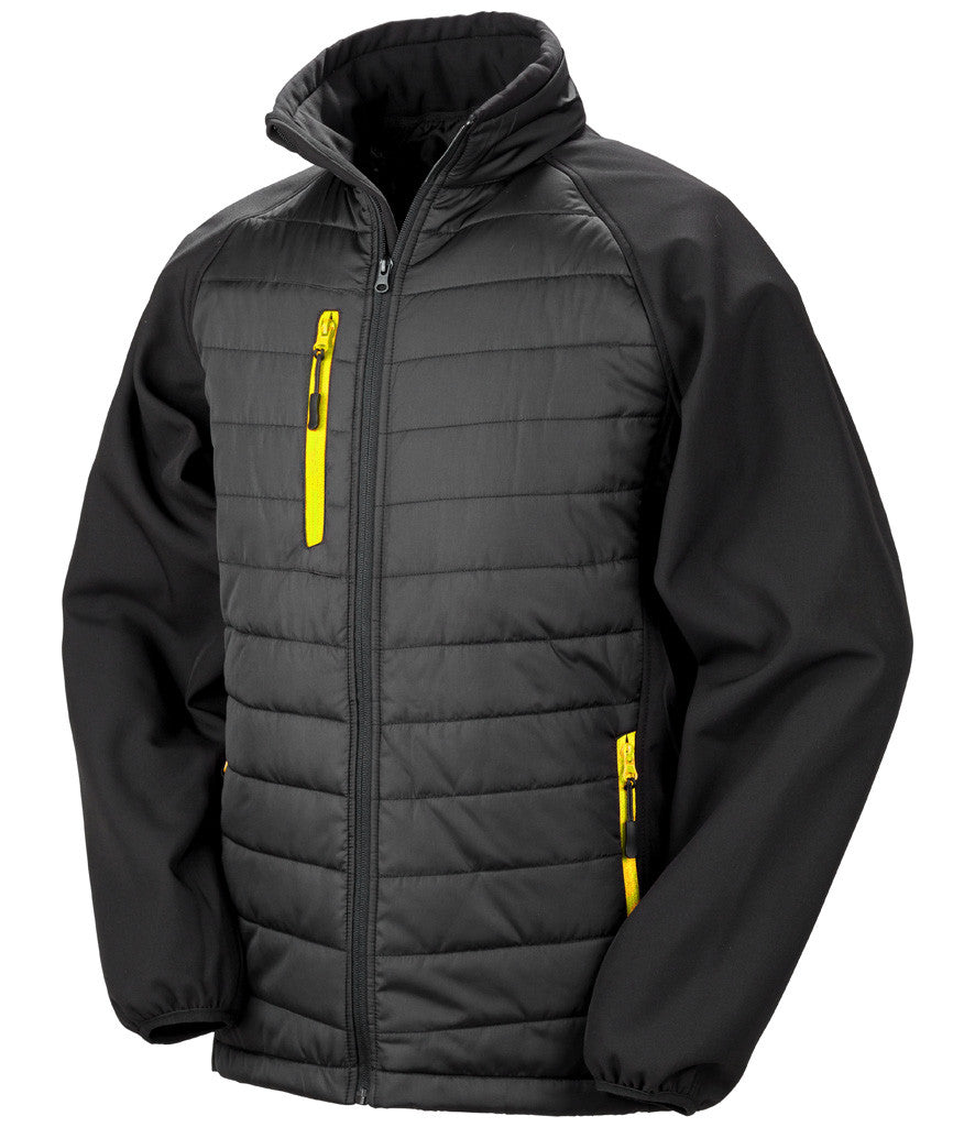 Result Genuine Recycled Compass Padded Jacket RS237
BLACK/YELLOW